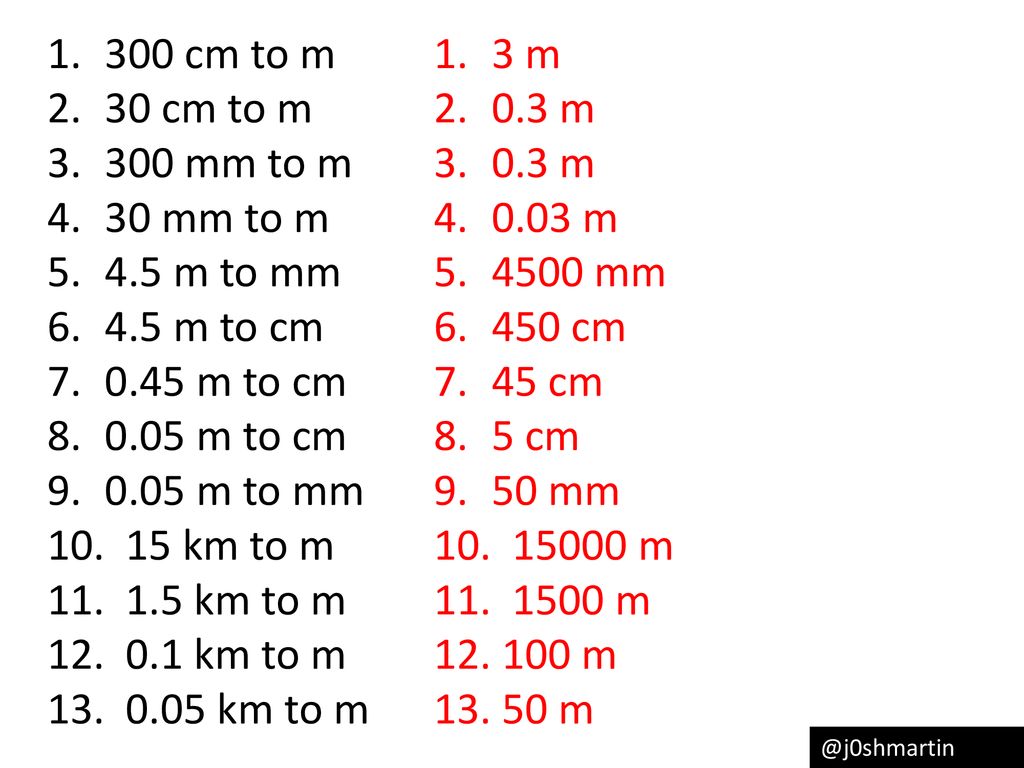Metric Unit Conversion Lengths ppt download